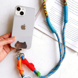 猫型 名入れ無料 ストラップホルダー ステンレス ホルダーシート スマホ ショルダー スマホケース 挟むだけ 2枚目の画像