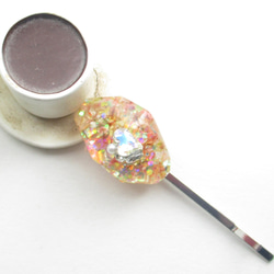 秋の息吹と春風のクォーツの三重奏は、気持ちを前向きに方向づけてくれました♪<1点ものヘアピン>HP252 3枚目の画像