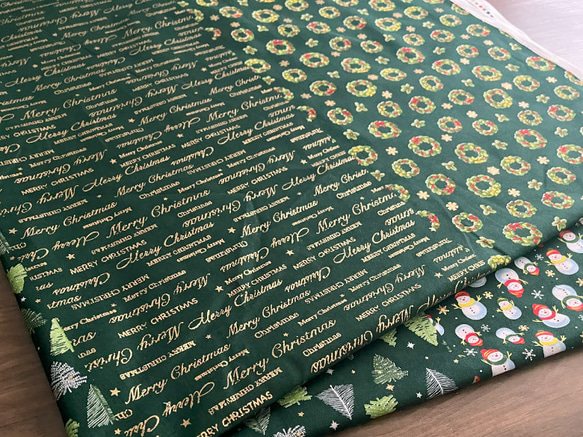 生地 布 綿スケアー コットン100％ 50cm単位販売 手芸 手作り ハンドメイド 商用利用可 クリスマス4柄50cm 17枚目の画像