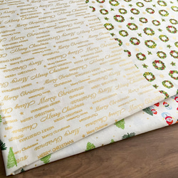 生地 布 綿スケアー コットン100％ 50cm単位販売 手芸 手作り ハンドメイド 商用利用可 クリスマス4柄50cm 14枚目の画像