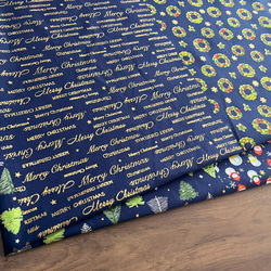 生地 布 綿スケアー コットン100％ 50cm単位販売 手芸 手作り ハンドメイド 商用利用可 クリスマス4柄50cm 15枚目の画像
