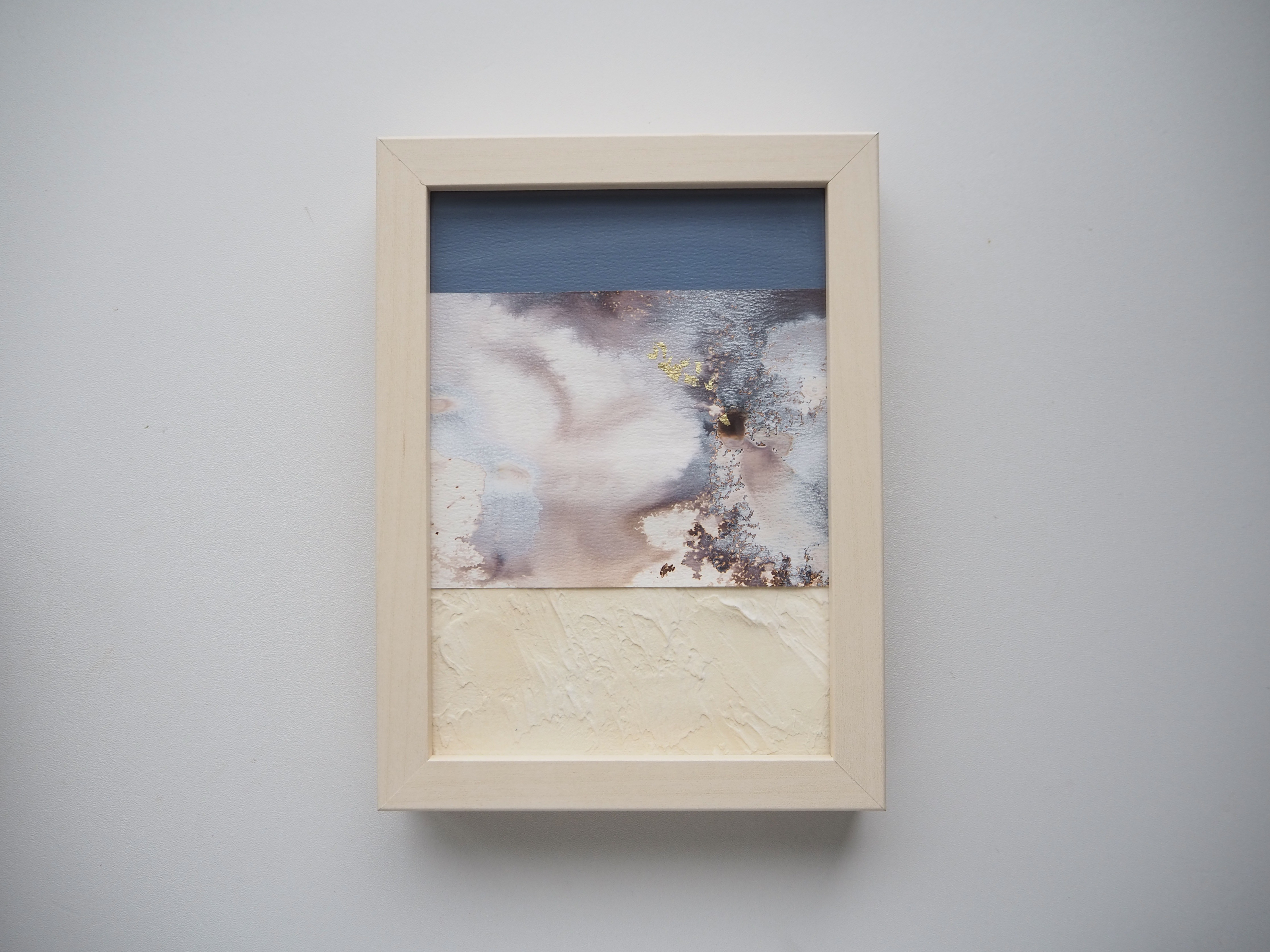 原画　『 Unexplored 2 』　インテリア　アート　抽象画　おしゃれ　絵画　ゴールド　モダン　観葉植物　シック