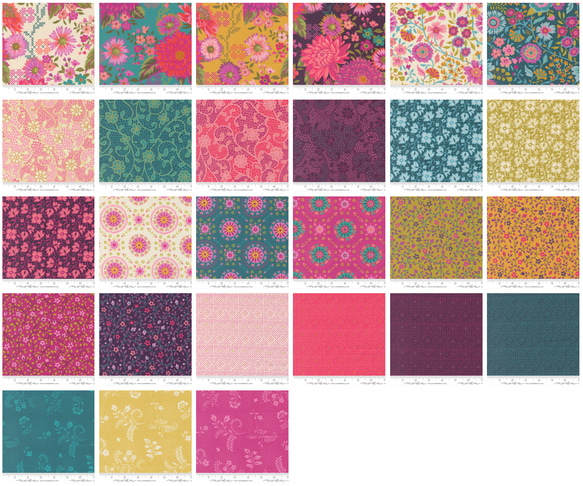 USAコットン moda mini charm 42枚セット PARLOR 3枚目の画像