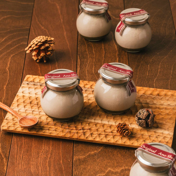 【秋限定商品】詰め合わせ ほうじ茶プリン ３個＋ 白いプリンサルルン３個 2枚目の画像