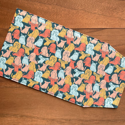 【文庫】室内ワンちゃんのブックカバー(カラフル） 6枚目の画像