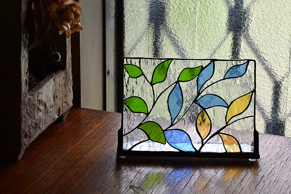ステンドグラス　 パネル 置き飾り
