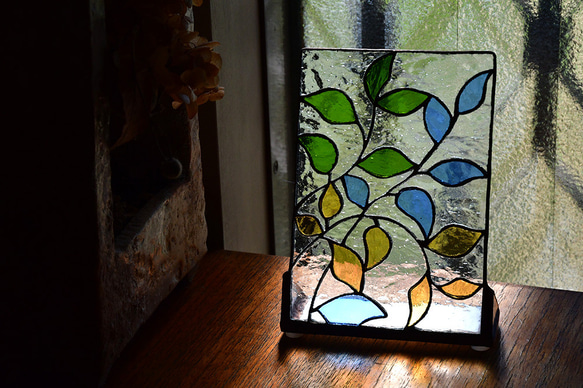 ステンドグラス パネル 置き飾り その他インテリア雑貨 glassbee88