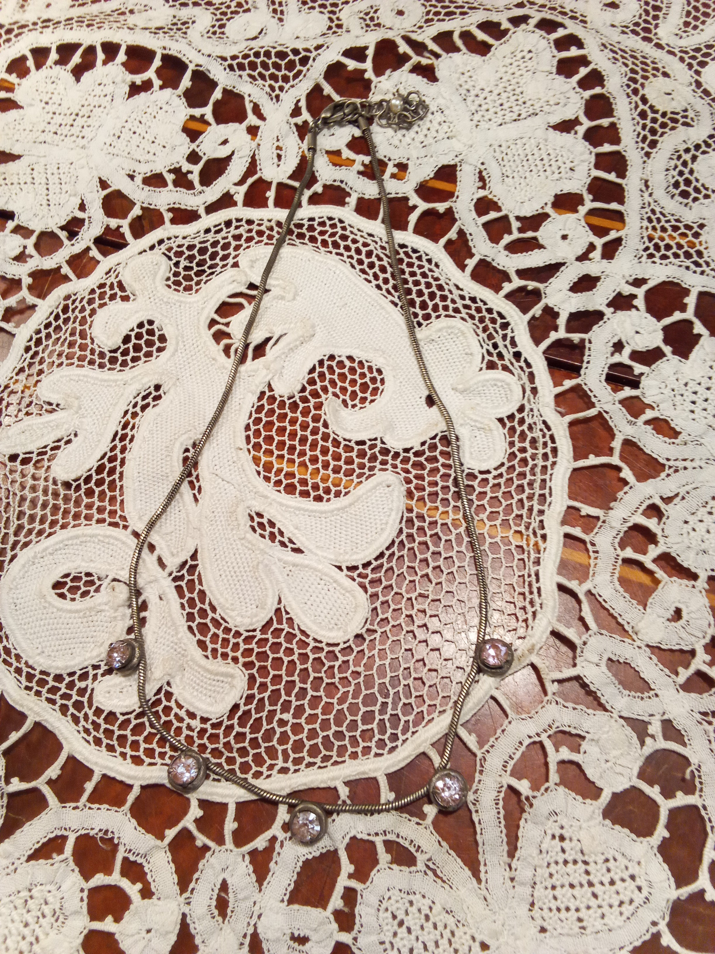 ヴィンテージ  サフィリーンのチェーンネックレス