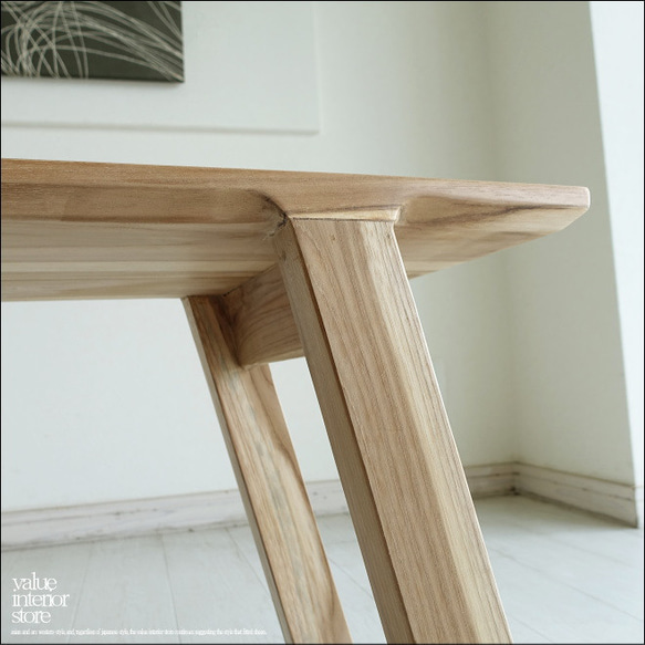 チーク無垢材 ベンチDiag/120 長椅子 ダイニングベンチ 椅子 イス 無垢材ベンチ ナチュラル 世界三大銘木 9枚目の画像