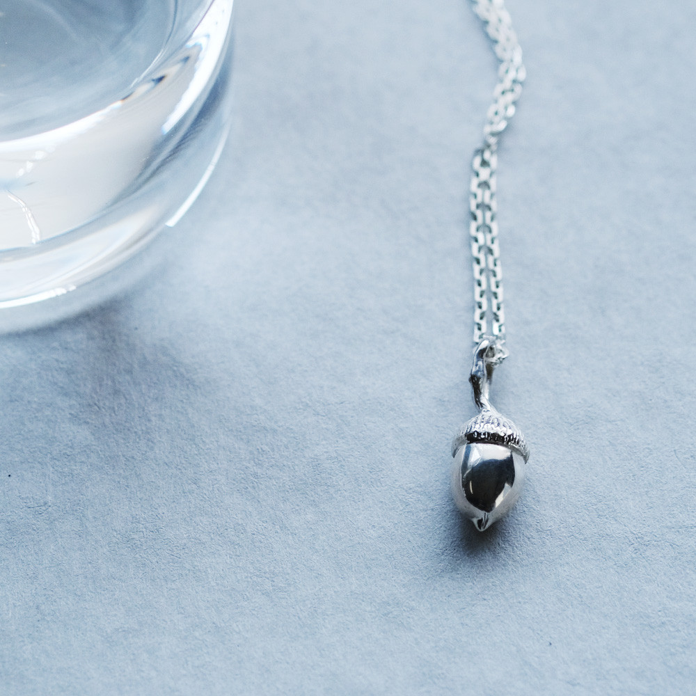 一粒 どんぐり ネックレス シルバー925