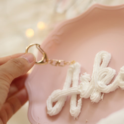 オーダーメイド：キーホルダー】おなまえの絞り出し生クリーム（アルファベットのみ） 7枚目の画像