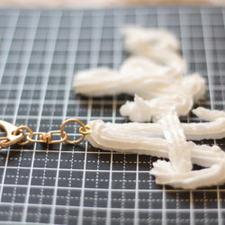 オーダーメイド：キーホルダー】おなまえの絞り出し生クリーム（アルファベットのみ） 16枚目の画像