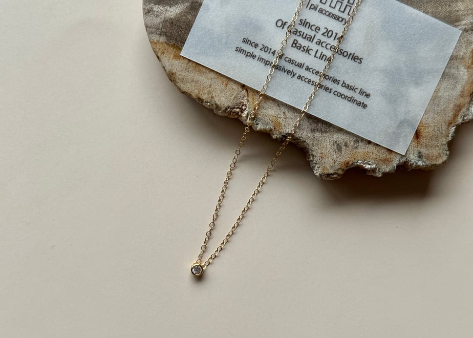 【14kgf】一粒ネックレス(40cm)