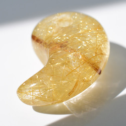 【チャンスを呼び込む金針のたすき掛け☆】人気 勾玉 ゴールド ルチル クォーツ 一点物【KMr66】自分らしく 京海堂 5枚目の画像