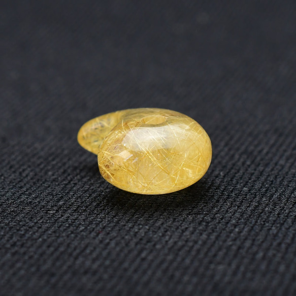 【チャンスを呼び込む金針のたすき掛け☆】人気 勾玉 ゴールド ルチル クォーツ 一点物【KMr66】自分らしく 京海堂 11枚目の画像