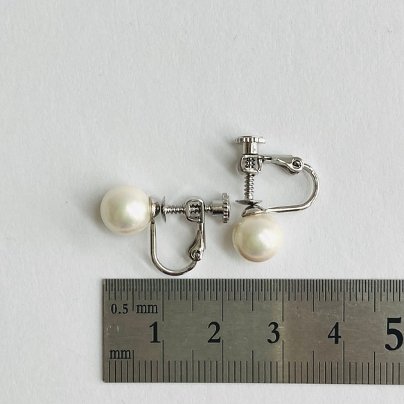 貝パールオールノットネックレスセットS/イヤリング又はピアス/エクリュピンク/専用ケース付/made in japan 16枚目の画像