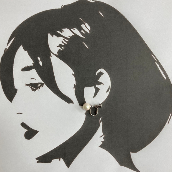 貝パールオールノットネックレスセットS/イヤリング又はピアス/エクリュピンク/専用ケース付/made in japan 17枚目の画像