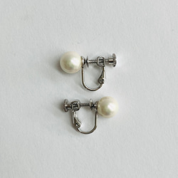 貝パールオールノットネックレスセットS/イヤリング又はピアス/エクリュピンク/専用ケース付/made in japan 14枚目の画像