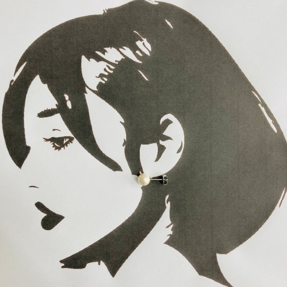 貝パールオールノットネックレスセットS/イヤリング又はピアス/エクリュピンク/専用ケース付/made in japan 13枚目の画像