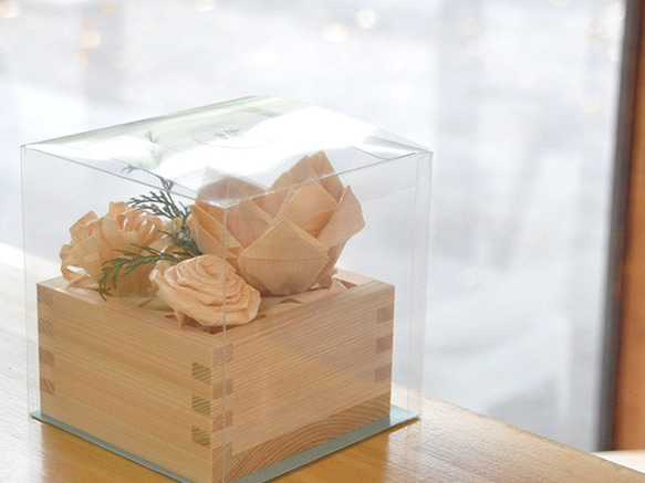 かんなくずのお花【Masu Flower】フラワーボックス 6枚目の画像