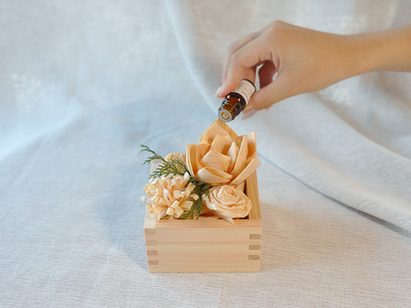 かんなくずのお花【Masu Flower】フラワーボックス 7枚目の画像