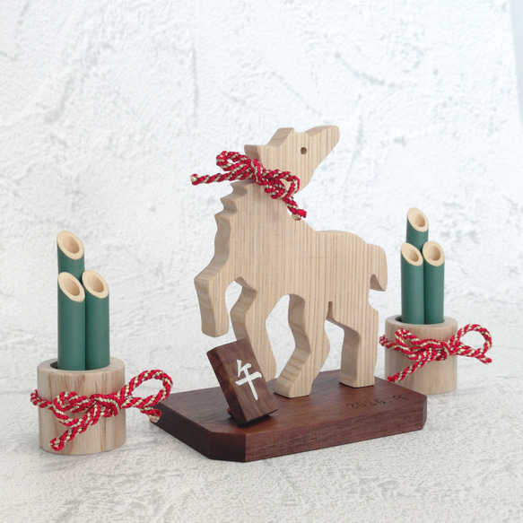 【期間限定10%オフ】2026干支飾り「躍動する午」　午／馬／干支飾り／正月飾り／縁起物 11枚目の画像