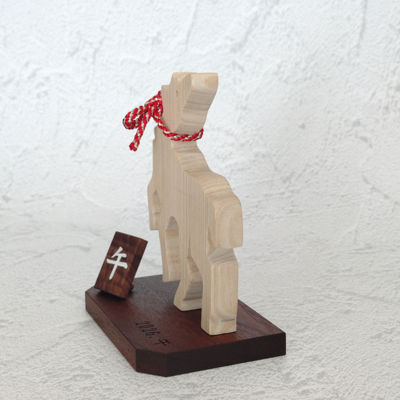 【期間限定10%オフ】2026干支飾り「躍動する午」　午／馬／干支飾り／正月飾り／縁起物 3枚目の画像