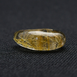 【抜群の透明感と美しく伸びる金針】人気 勾玉 ゴールド ルチル クォーツ 一点物【KMr67】お守り効果 京海堂 6枚目の画像