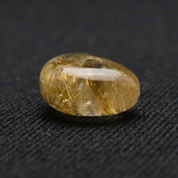 【抜群の透明感と美しく伸びる金針】人気 勾玉 ゴールド ルチル クォーツ 一点物【KMr67】お守り効果 京海堂 5枚目の画像