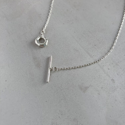 small type melt silver motif necklace シルバーサークルモチーフネックレス 11枚目の画像