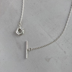 small type melt silver motif necklace シルバーサークルモチーフネックレス 12枚目の画像