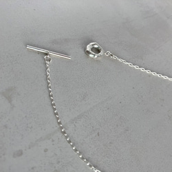 small type melt silver motif necklace シルバーサークルモチーフネックレス 3枚目の画像