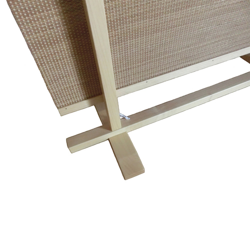 間仕切り パーテーション #衝立 ドット柄編み 天然竹 メープル無垢材