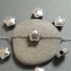 [1pcs] オール ステンレス ぷっくり スター 星 ビーズ チャーム サージカルステンレス 金属アレルギー対応 5枚目の画像