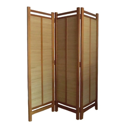 よしず パーテーション 間仕切り 衝立 琥珀色フレーム 360度回転丁番 ②