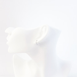 ese163【30個入り】線径約0.5mm 全長約13mm 開閉式カン付き ピアス金具 サージカルステンレス 316L 4枚目の画像