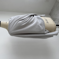 【天然素材・綿麻】アートシルエットニット　pale gray(ペールグレー) 13枚目の画像