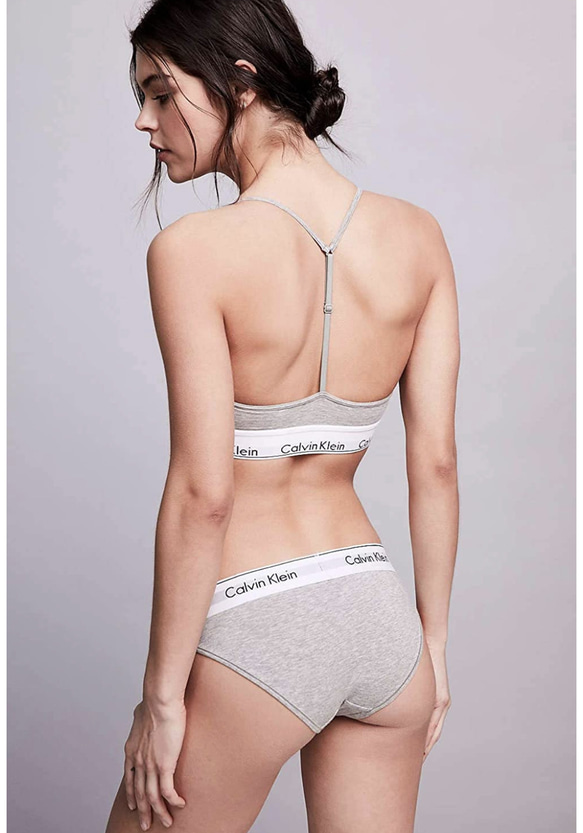 Calvin Klein カルバンクライン　ブラ&ショーツ / 上下セット 灰色　Mサイズ 2枚目の画像