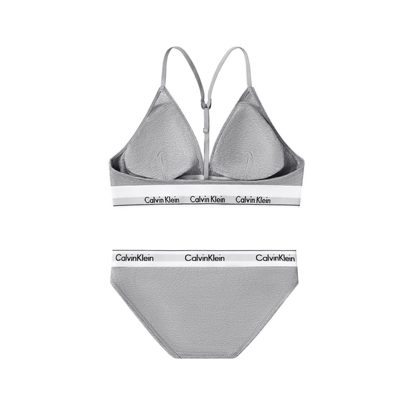 Calvin Klein カルバンクライン　ブラ&ショーツ / 上下セット 灰色　Mサイズ 4枚目の画像