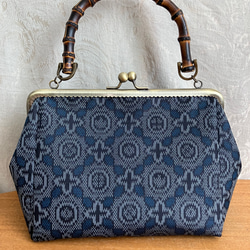 ウィリアムモリス アネモネ バンブー がま口 バッグ ハンドメイド 和装