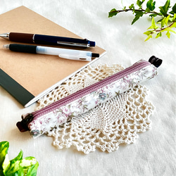 リバティのすっきりスリムなペンケース メドウテイルズ フレンチカラー