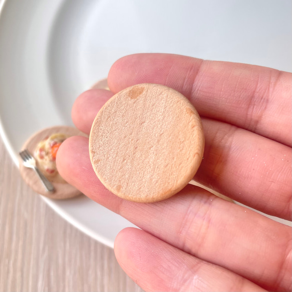 〈おひとつ〉ミニチュアフード　大盛りカルボナーラ 4枚目の画像