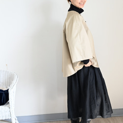 ストレッチコットンジャケット：ライトベージュ 9枚目の画像