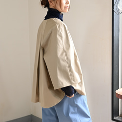 ストレッチコットンジャケット：ライトベージュ 2枚目の画像