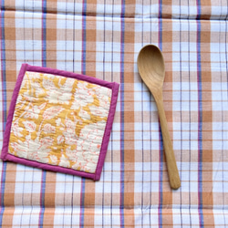 カディ　ルンギ【F】/125cm×200cm/手紡ぎ手織り布/インド 2枚目の画像