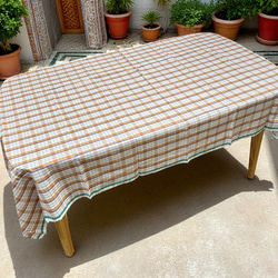 カディ　ルンギ【F】/125cm×200cm/手紡ぎ手織り布/インド 4枚目の画像