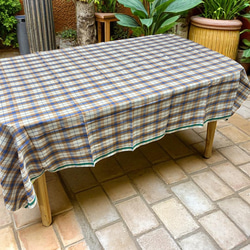 カディ　ルンギ【G】/125cm×200cm/手紡ぎ手織り布/インド 2枚目の画像