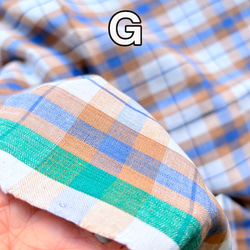 カディ　ルンギ【G】/125cm×200cm/手紡ぎ手織り布/インド 5枚目の画像