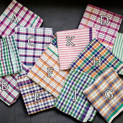 カディ　ルンギ【G】/125cm×200cm/手紡ぎ手織り布/インド 7枚目の画像