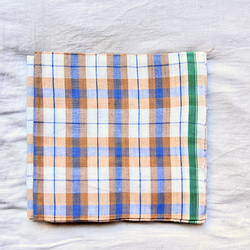 カディ　ルンギ【G】/125cm×200cm/手紡ぎ手織り布/インド 6枚目の画像